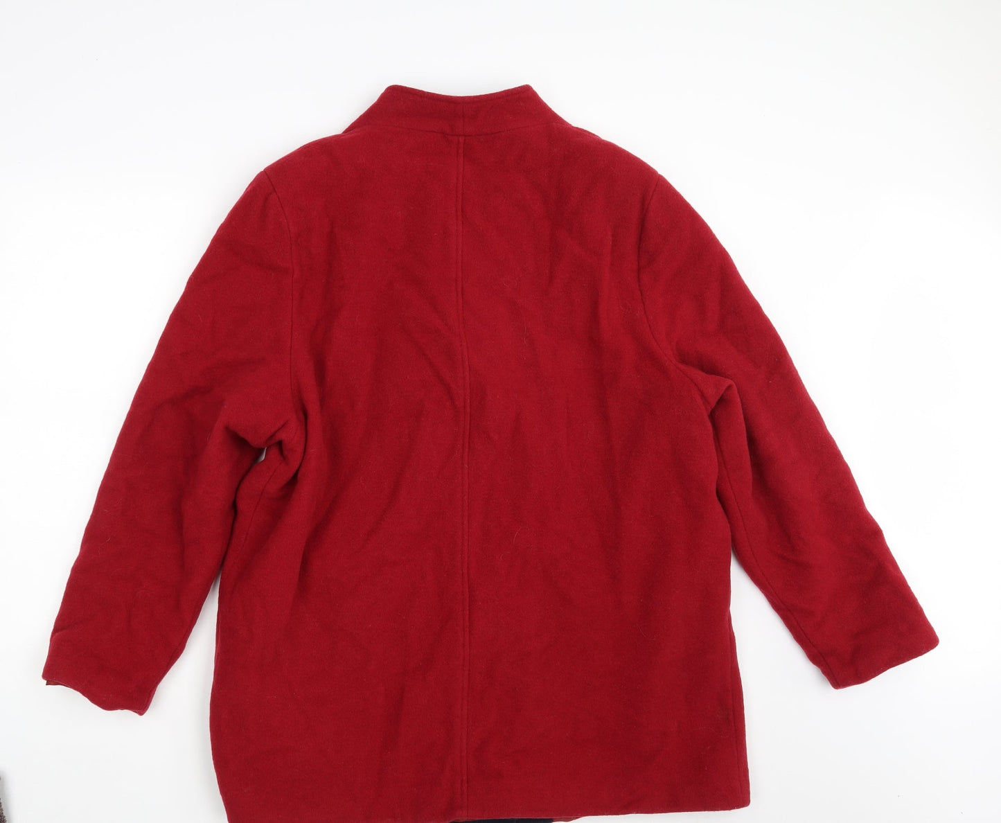 EWM Womens Red   Overcoat Coat Size 16