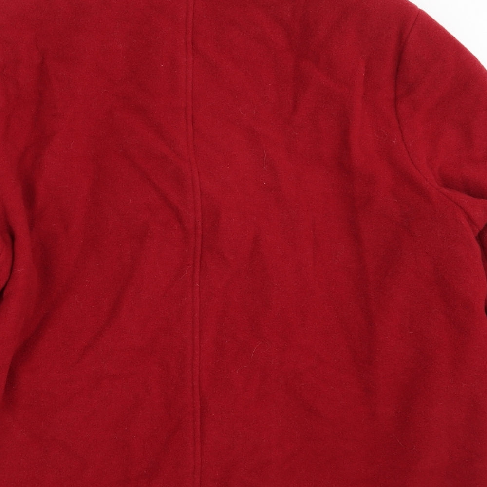 EWM Womens Red   Overcoat Coat Size 16