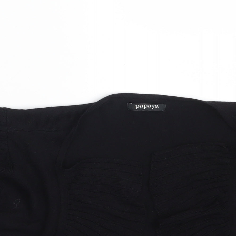 Papaya Womens Black   Shrug Jumper Size 8