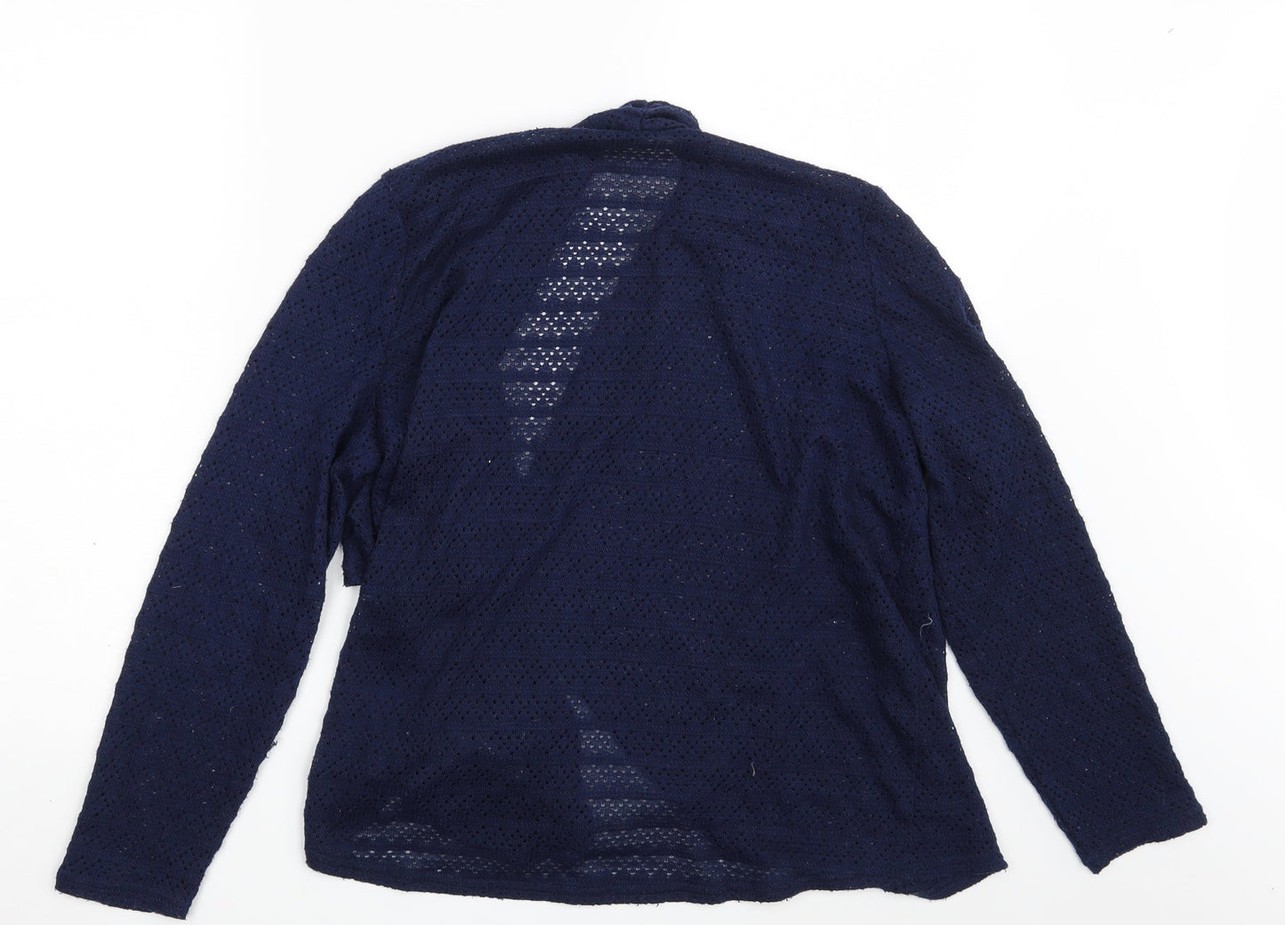 Oasis Womens Blue   Wrap Jumper Size M