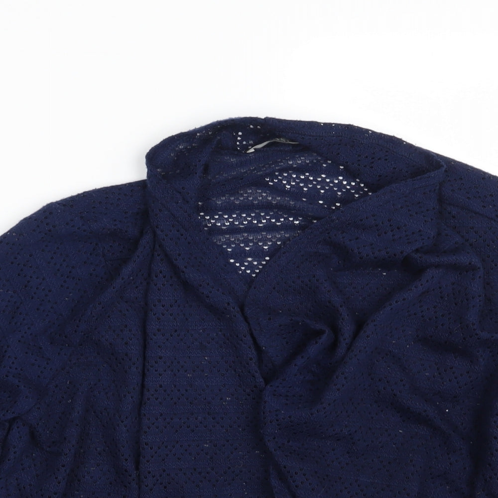 Oasis Womens Blue   Wrap Jumper Size M