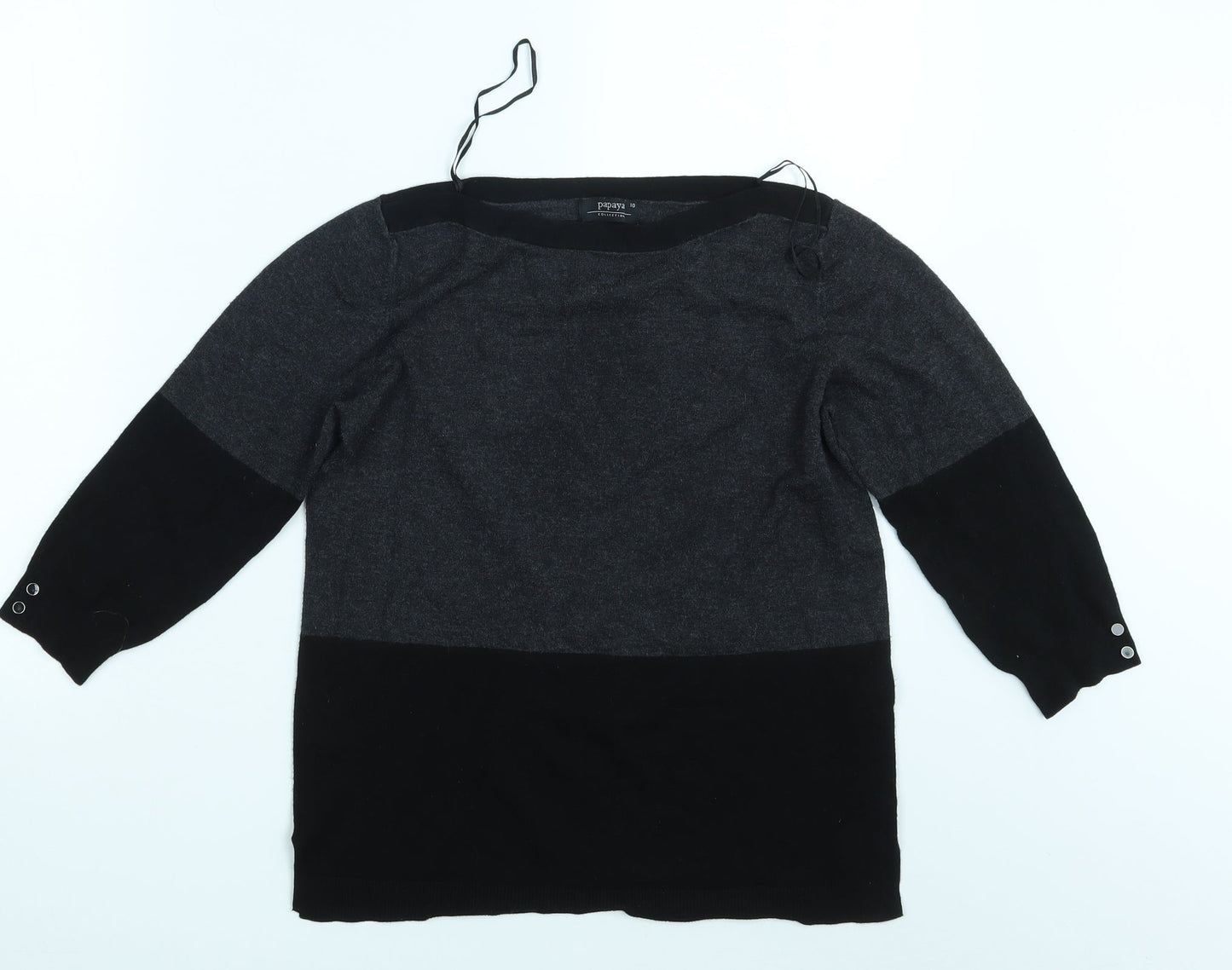 Papaya Womens Black   Pullover Jumper Size 10
