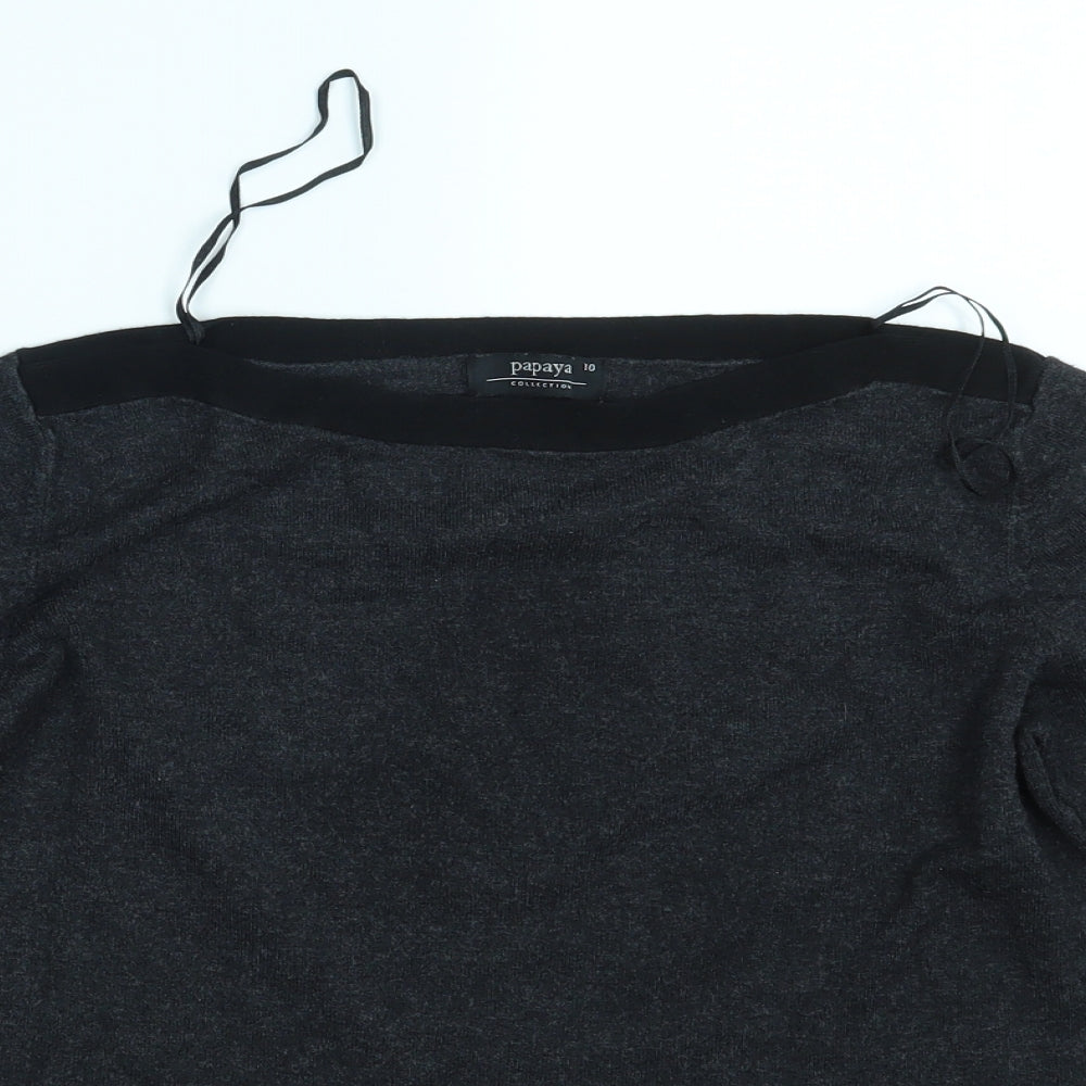 Papaya Womens Black   Pullover Jumper Size 10