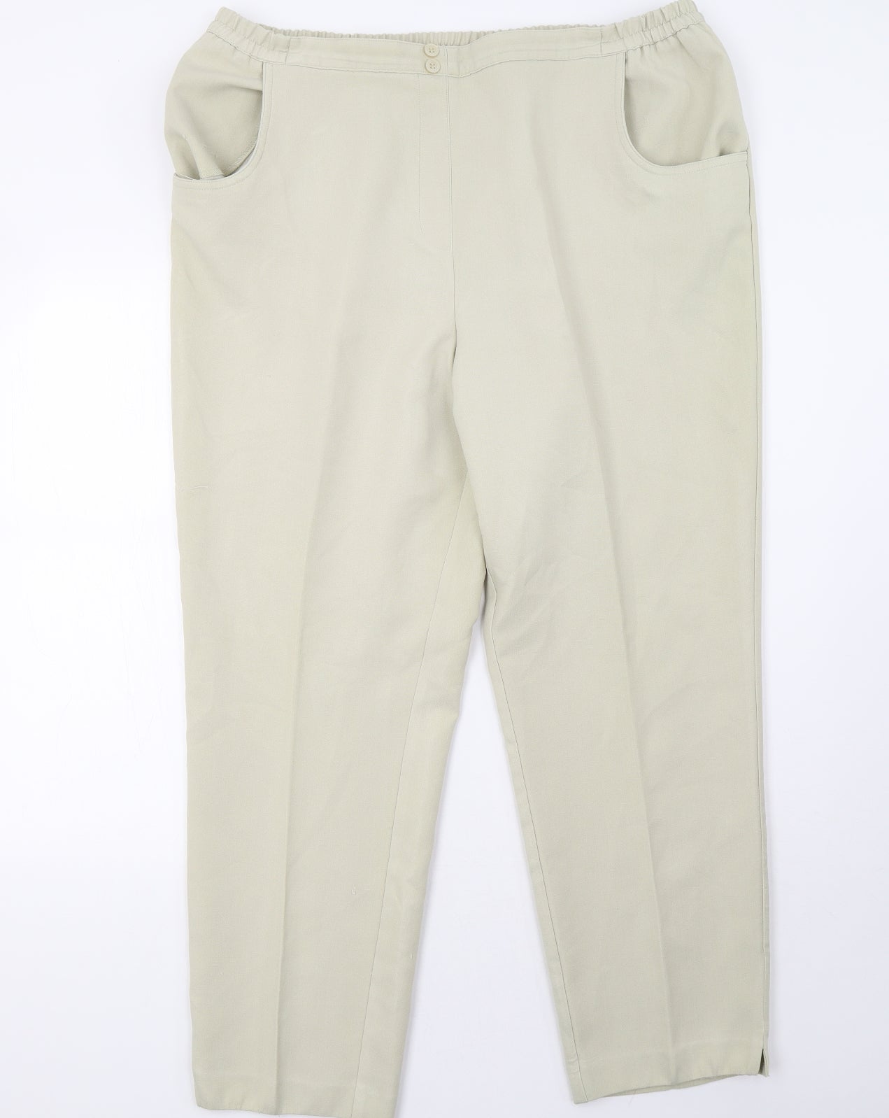 Marks and Spencer Womens Beige   Trousers  Size 20 L31 in