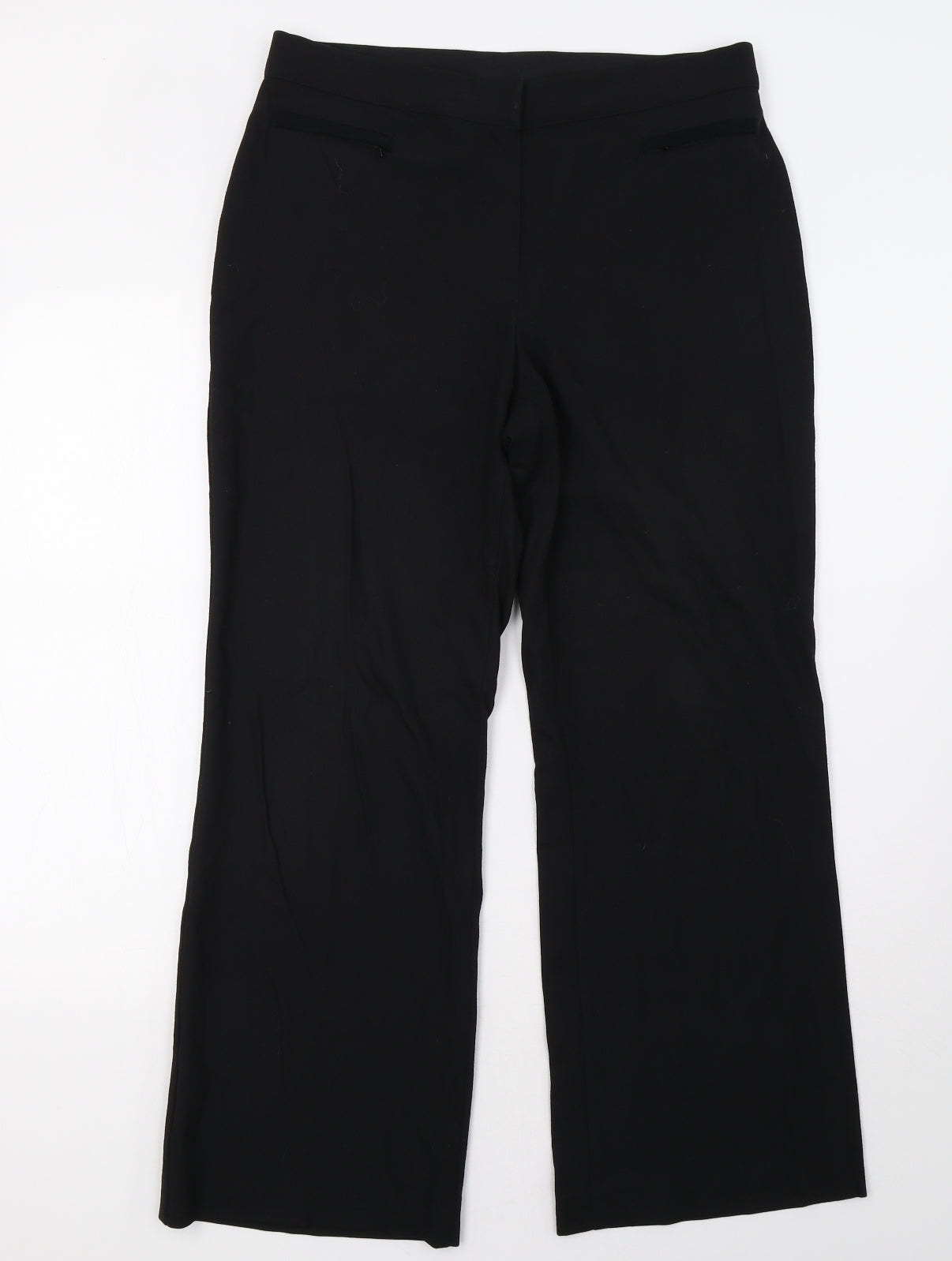 Marks and Spencer Womens Black   Trousers  Size 14 L30 in