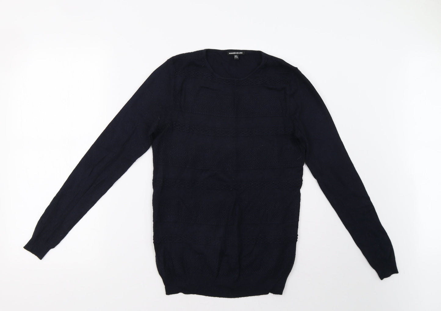 Warehouse Womens Blue   Pullover Sweatshirt Size 8