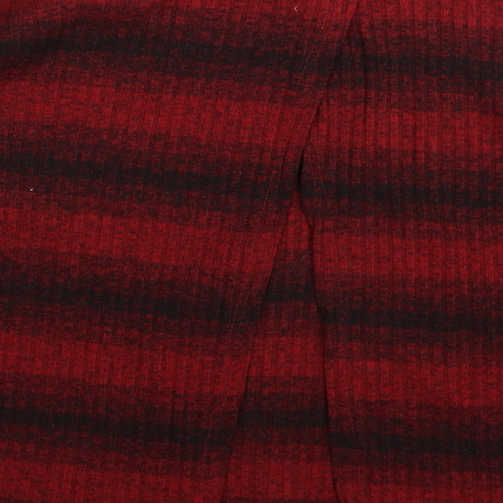 Izabel Womens Red  Knit Pullover Jumper Size 14
