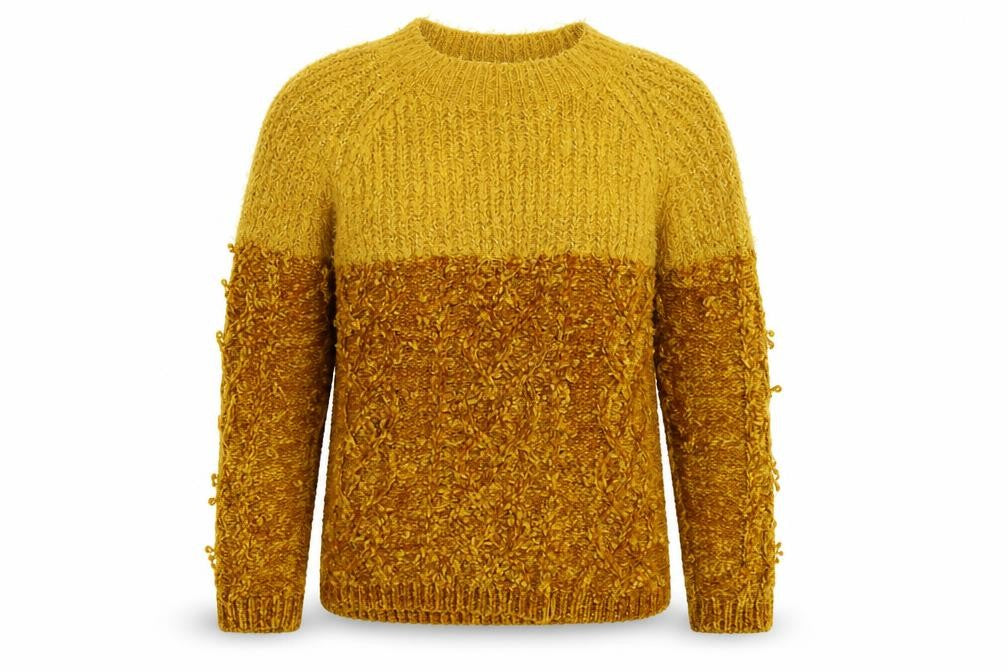 Papaya Womens Yellow  Knit Pullover Jumper Size S