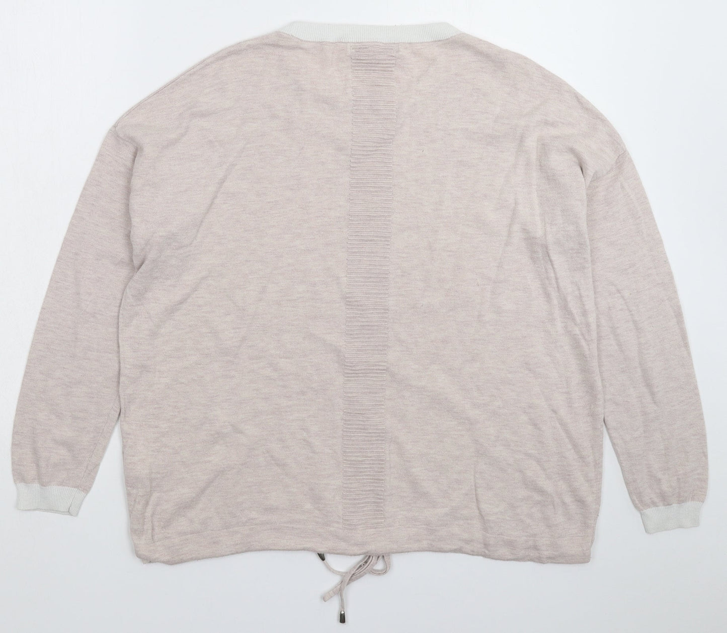 NEXT Womens Grey  Knit Pullover Jumper Size 14  - Oversized