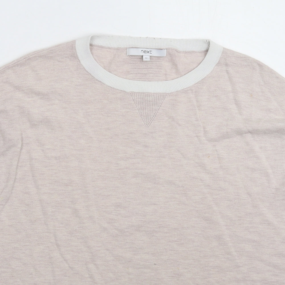 NEXT Womens Grey  Knit Pullover Jumper Size 14  - Oversized