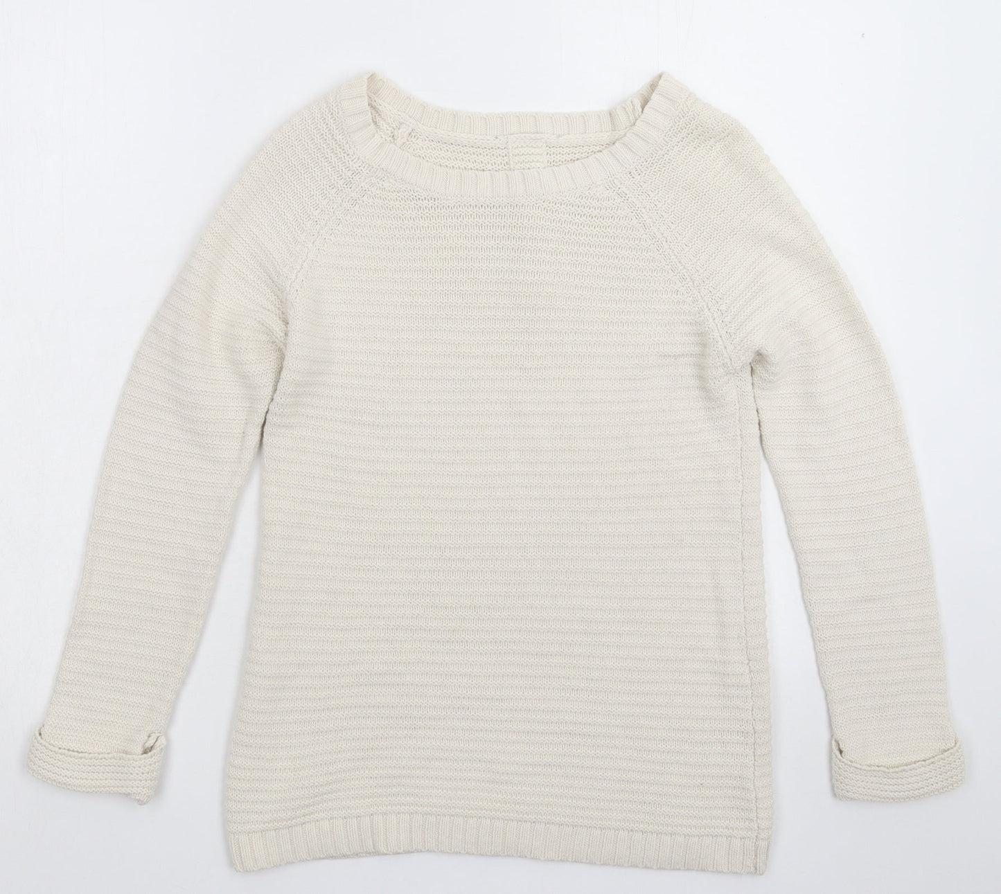 Wallis Womens White  Knit Pullover Jumper Size S