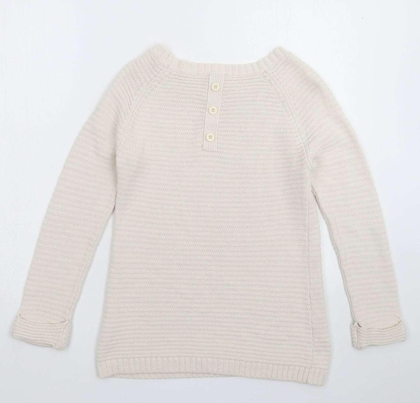 Wallis Womens White  Knit Pullover Jumper Size S
