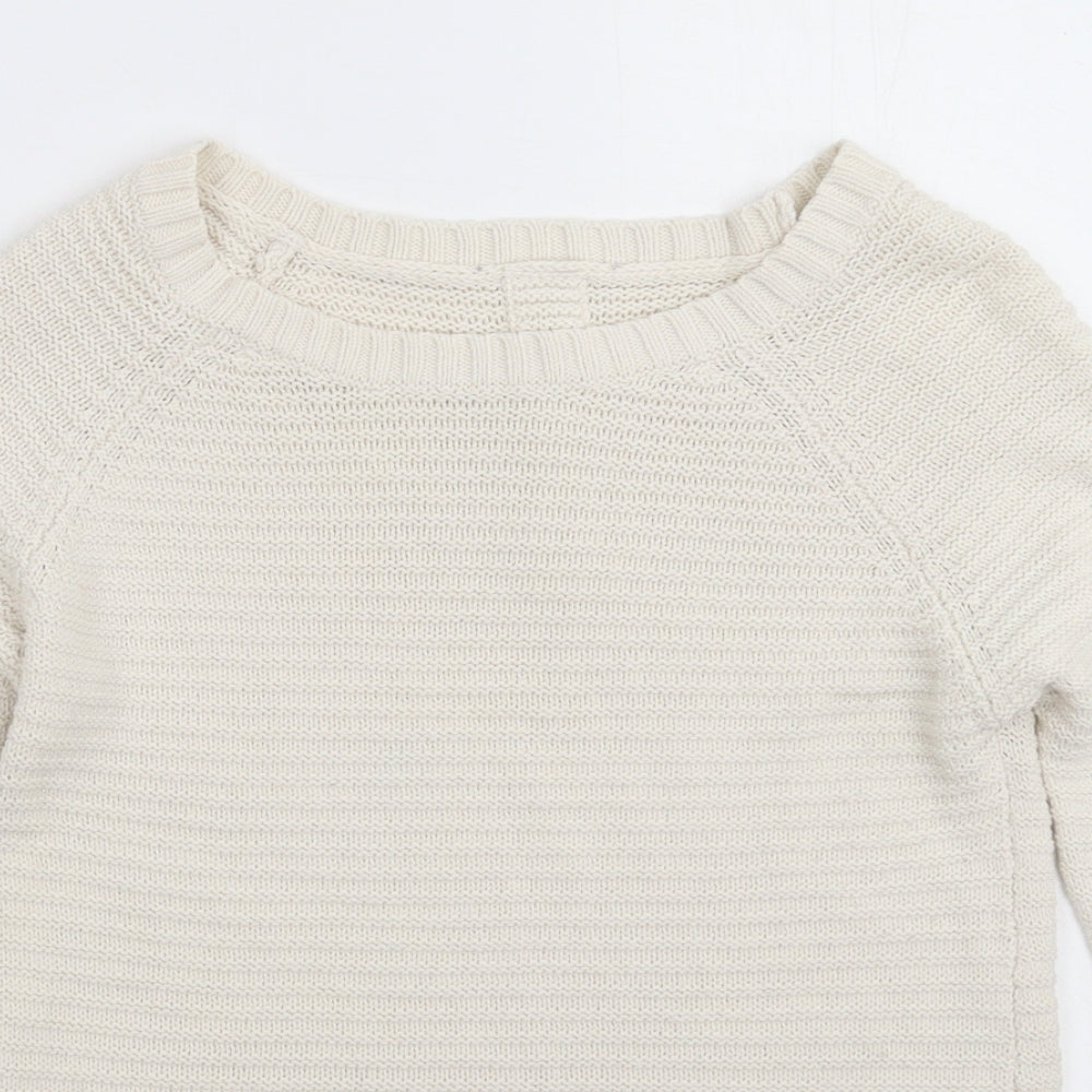Wallis Womens White  Knit Pullover Jumper Size S