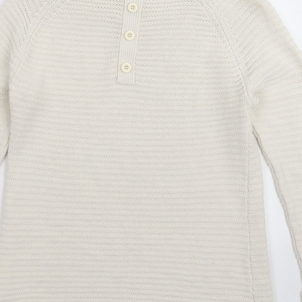 Wallis Womens White  Knit Pullover Jumper Size S