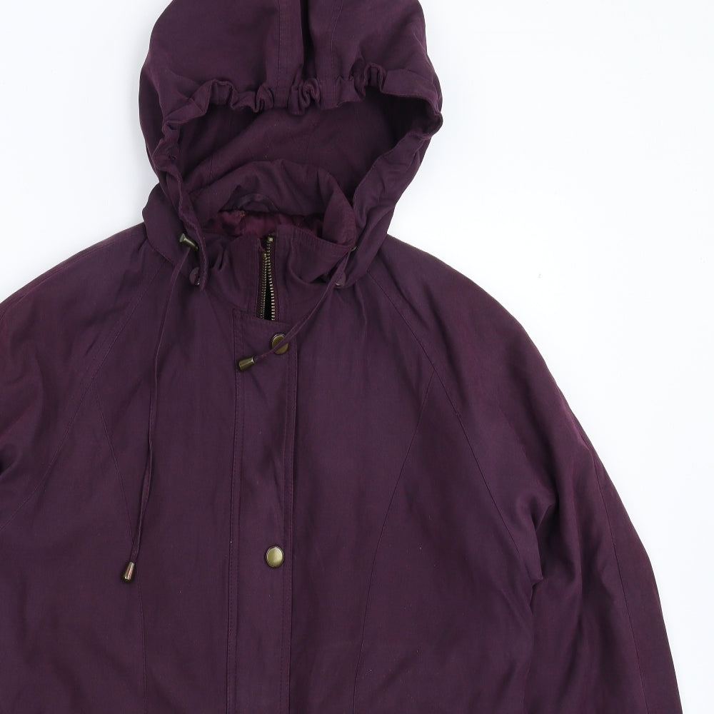 BHS Womens Purple   Parka Coat Size 10