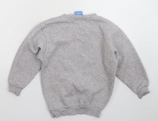 Uneek Boys Grey   Pullover Sweatshirt Size 7-8 Years