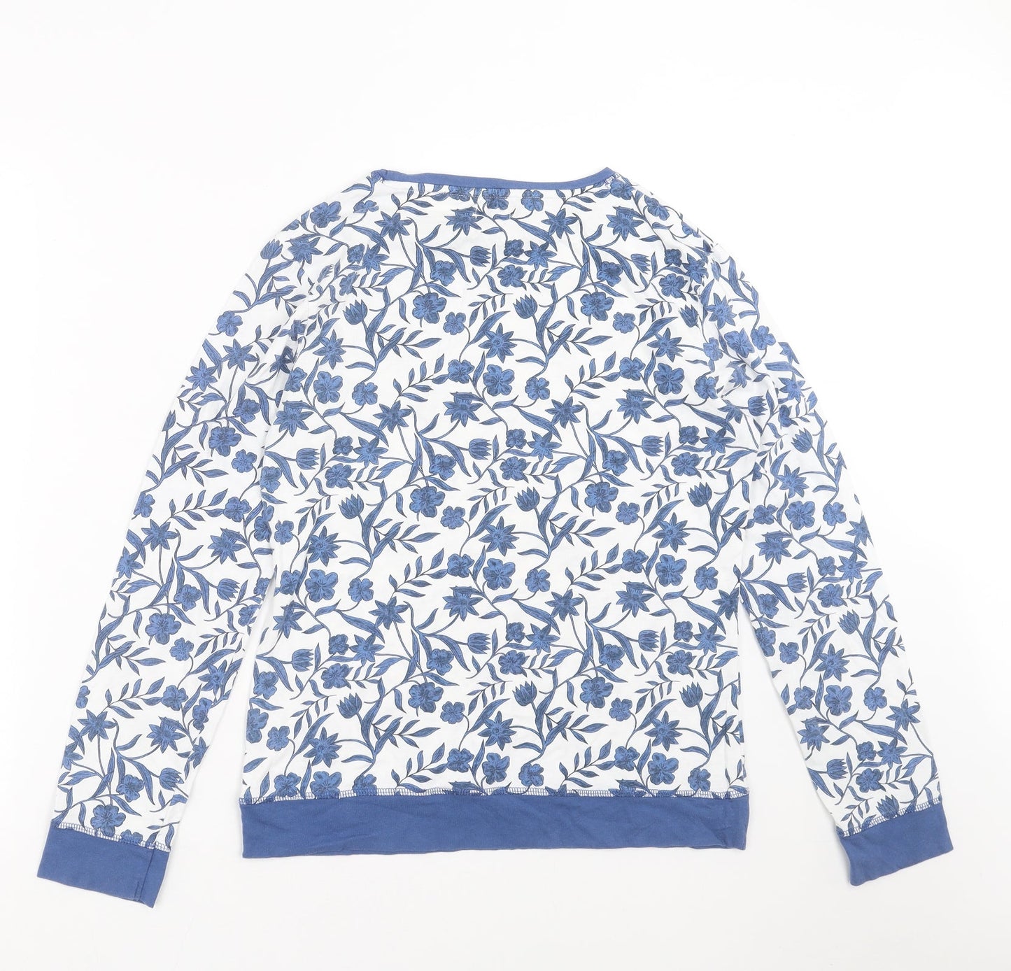 Avenue Womens Blue Floral  Top Pyjama Top Size 8