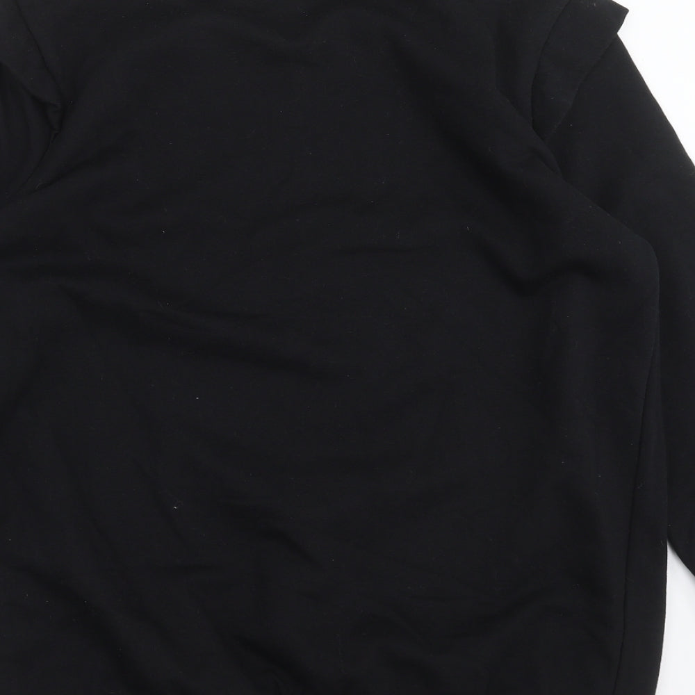George Womens Black   Pullover Sweatshirt Size M  - beaded detail