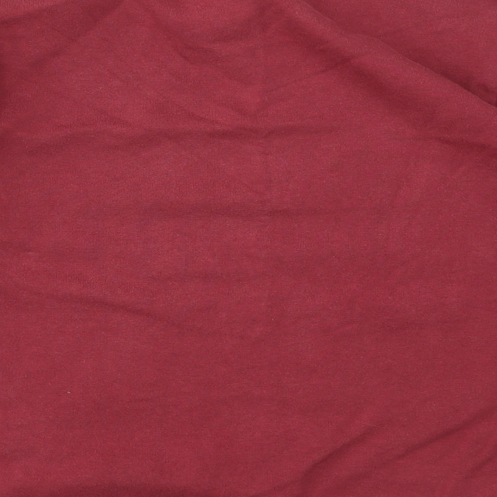 Topshop Womens Red Geometric  Pullover Jumper Size 6