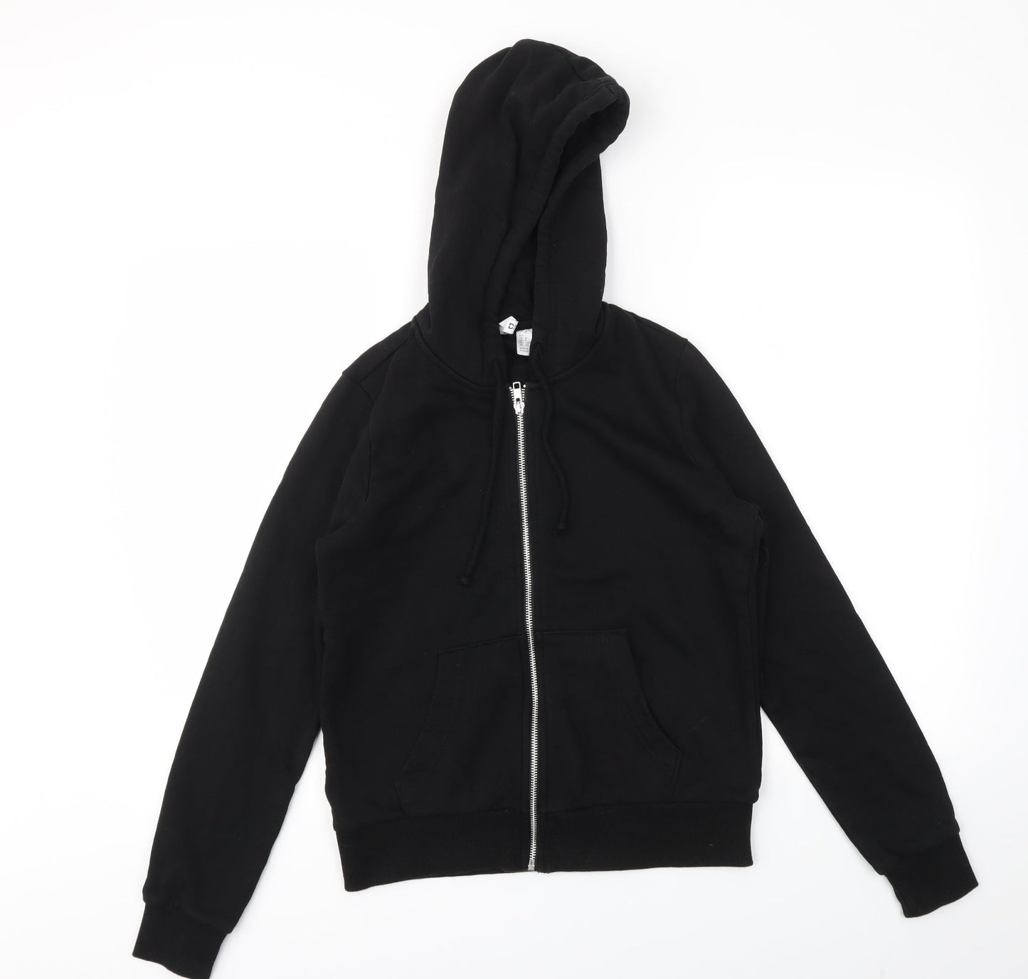 H&M Womens Black   Full Zip Jumper Size S