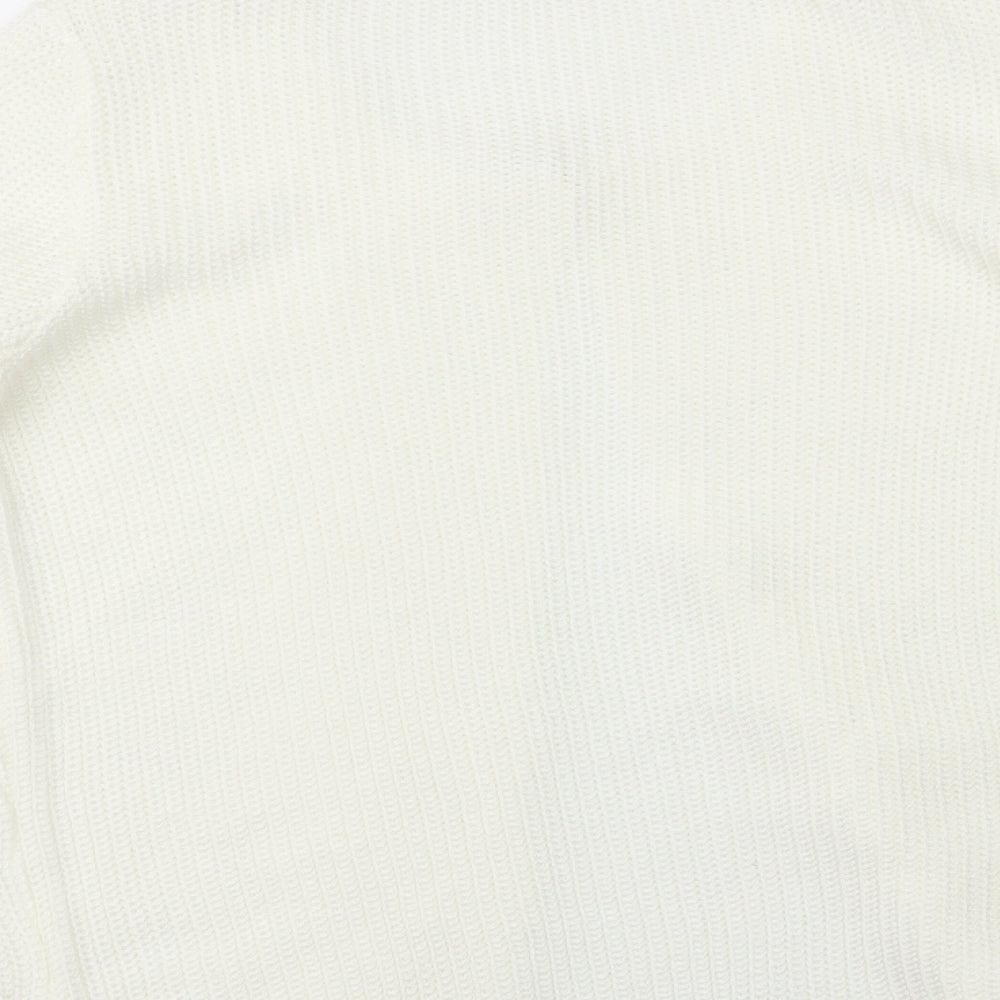ENVY US Womens Ivory   Cardigan Jumper Size M