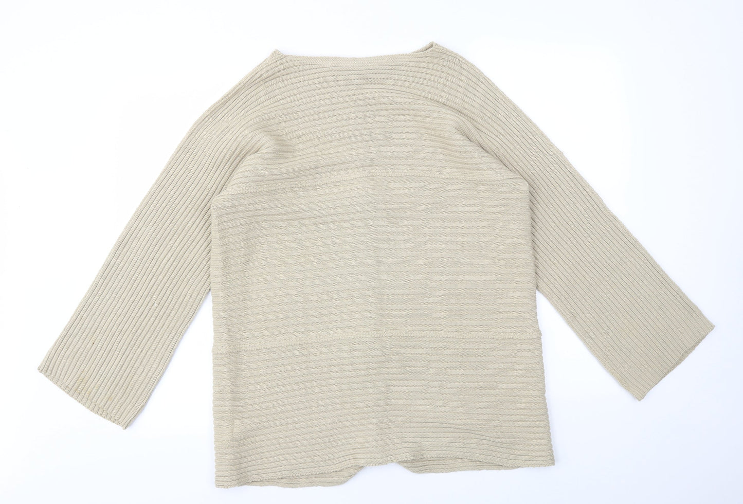 MODERN SOUR Womens Beige Houndstooth  Cardigan Jumper Size S