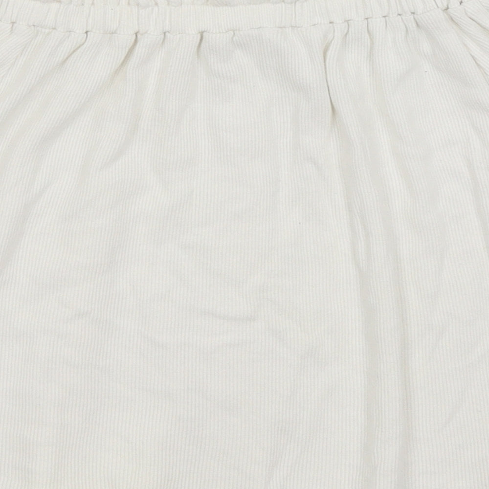 Primark Girls White   Basic T-Shirt Size 11-12 Years