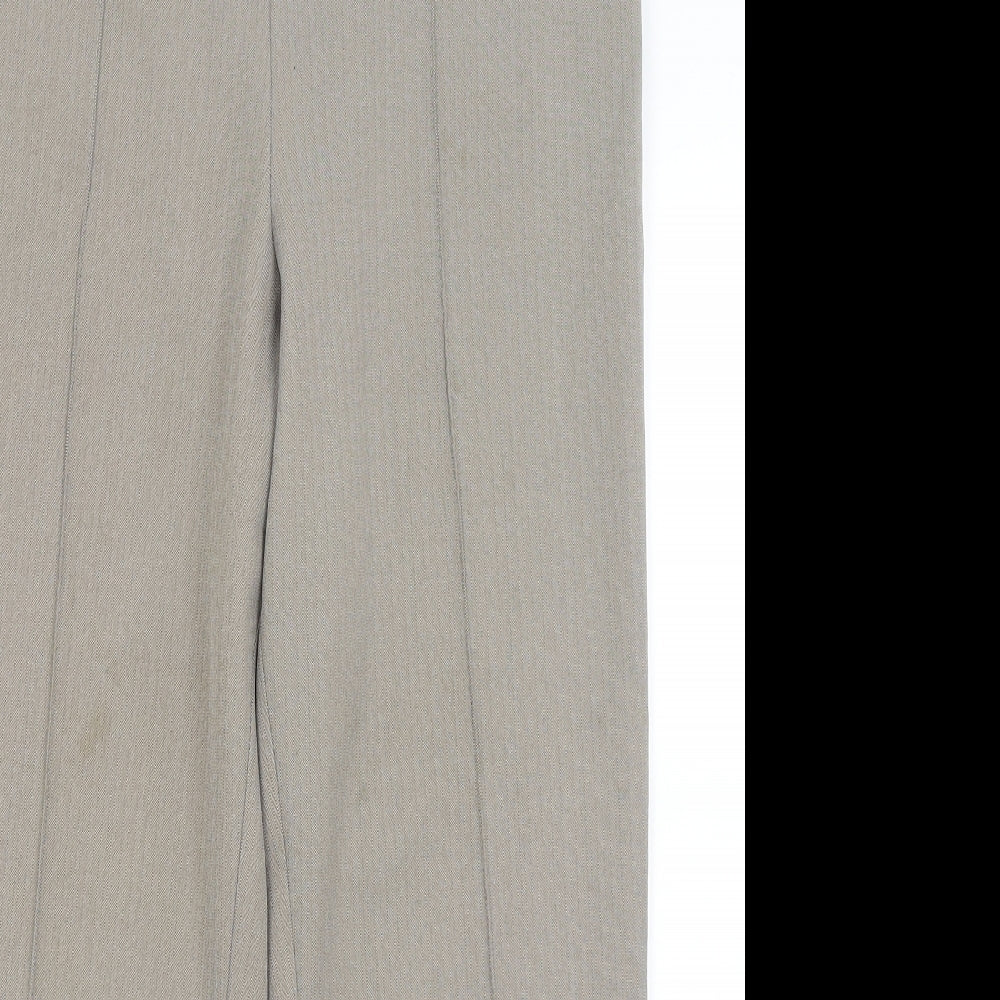M&S Womens Grey   Trousers  Size 10 L25 in