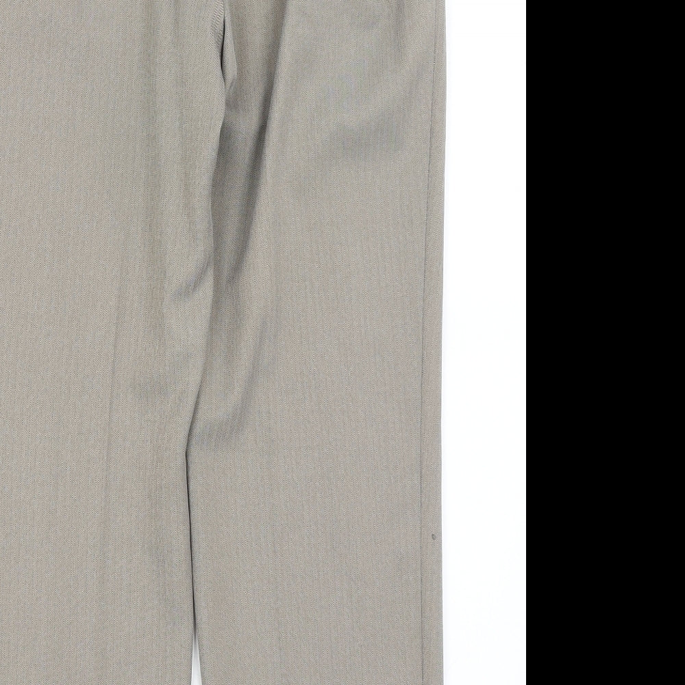 M&S Womens Grey   Trousers  Size 10 L25 in
