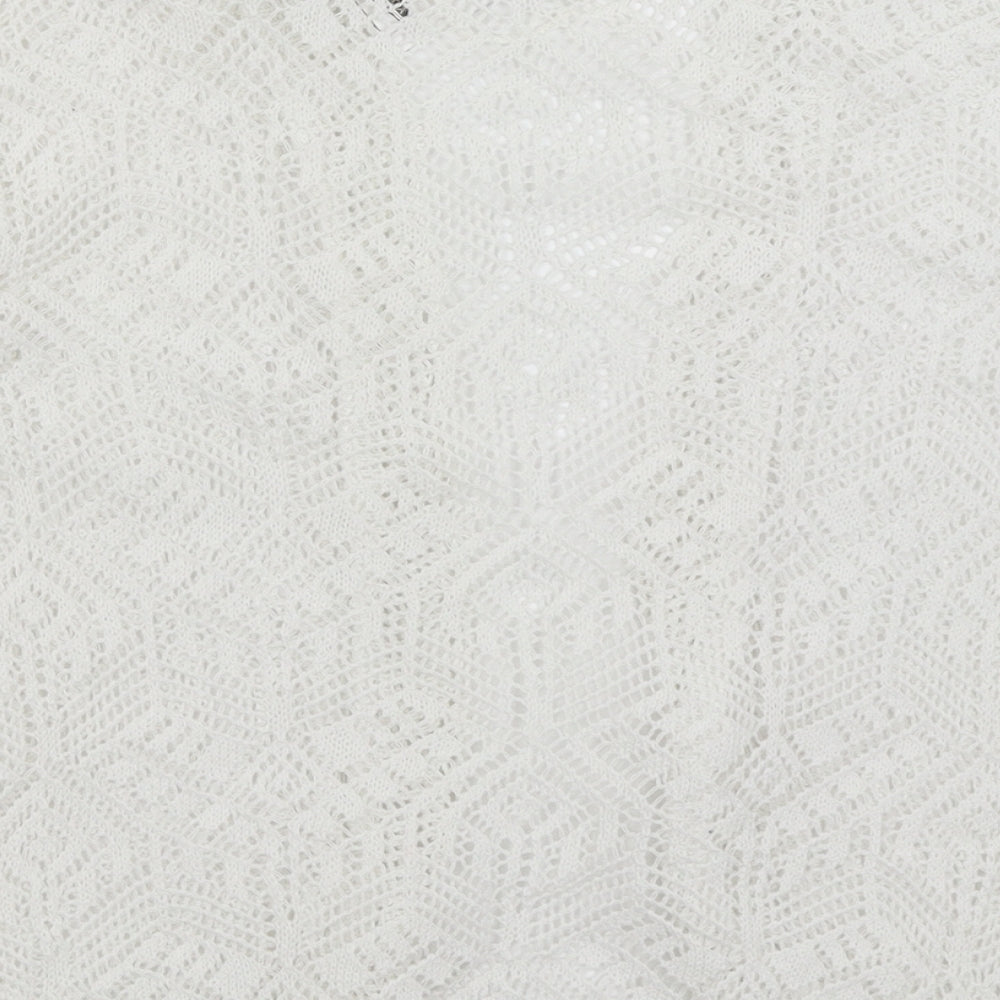 CHIC Womens White   Cardigan Jumper Size S