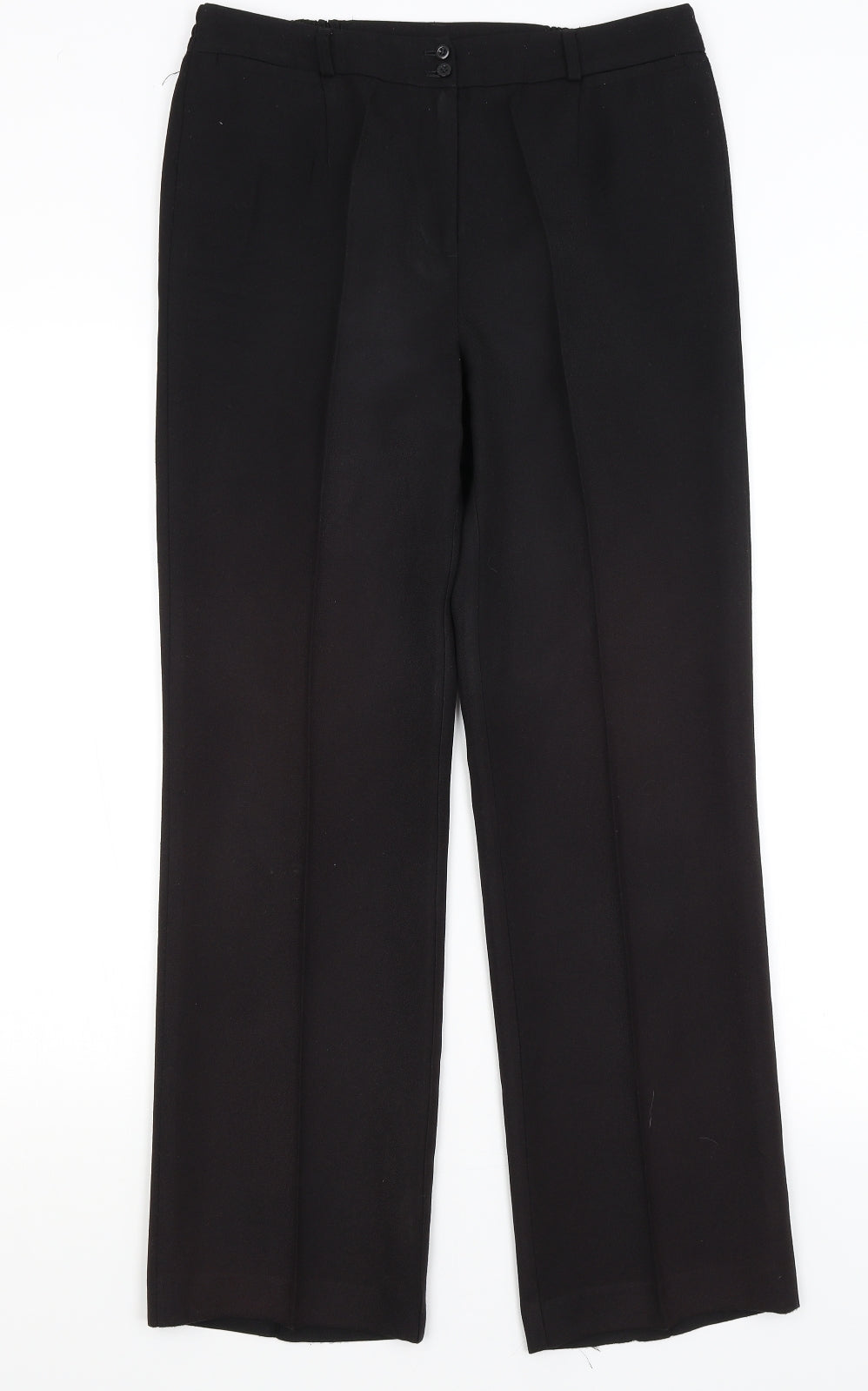 Isle Womens Black   Trousers  Size 10 L29 in