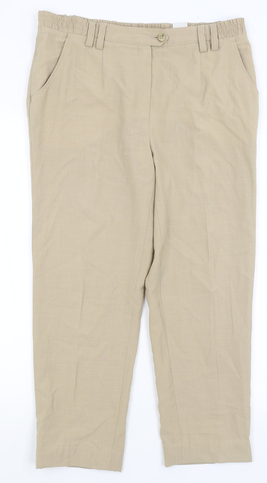 MICHELE Womens Beige   Trousers  Size 14 L24.5 in