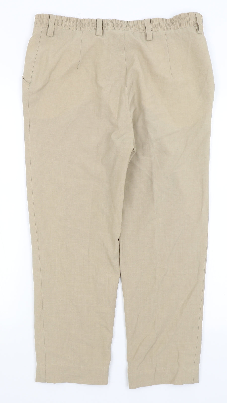 MICHELE Womens Beige   Trousers  Size 14 L24.5 in
