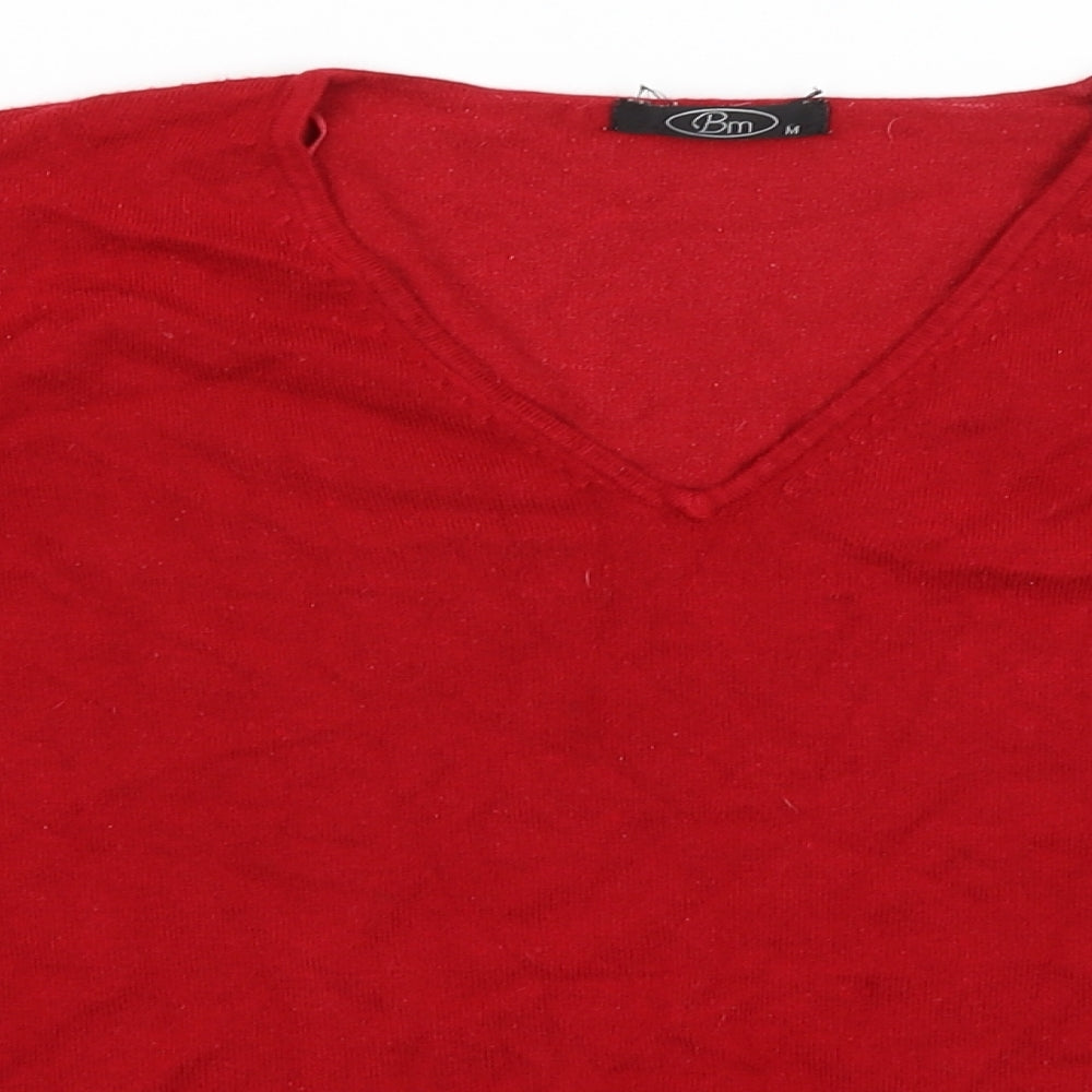 BM Womens Red   Pullover Jumper Size M