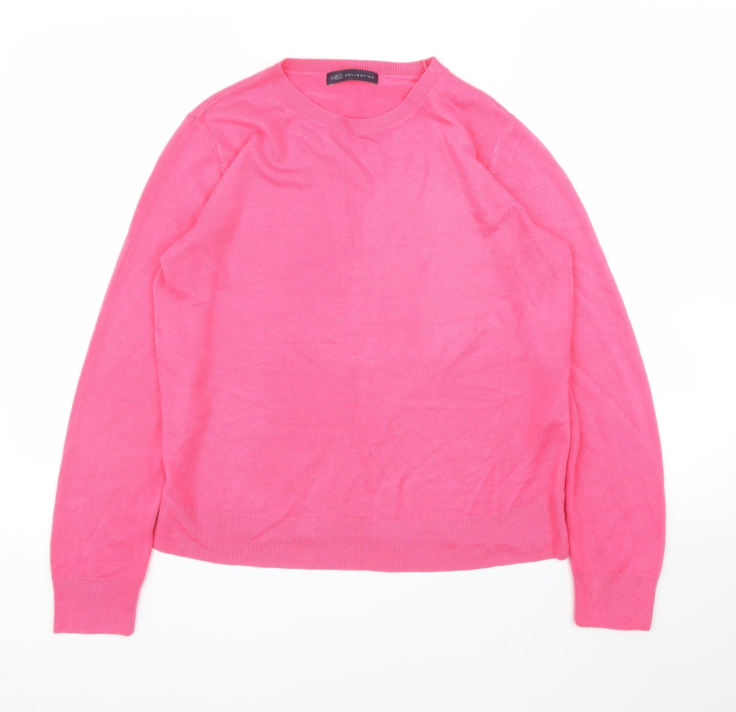 M&S Womens Pink   Pullover Jumper Size 14