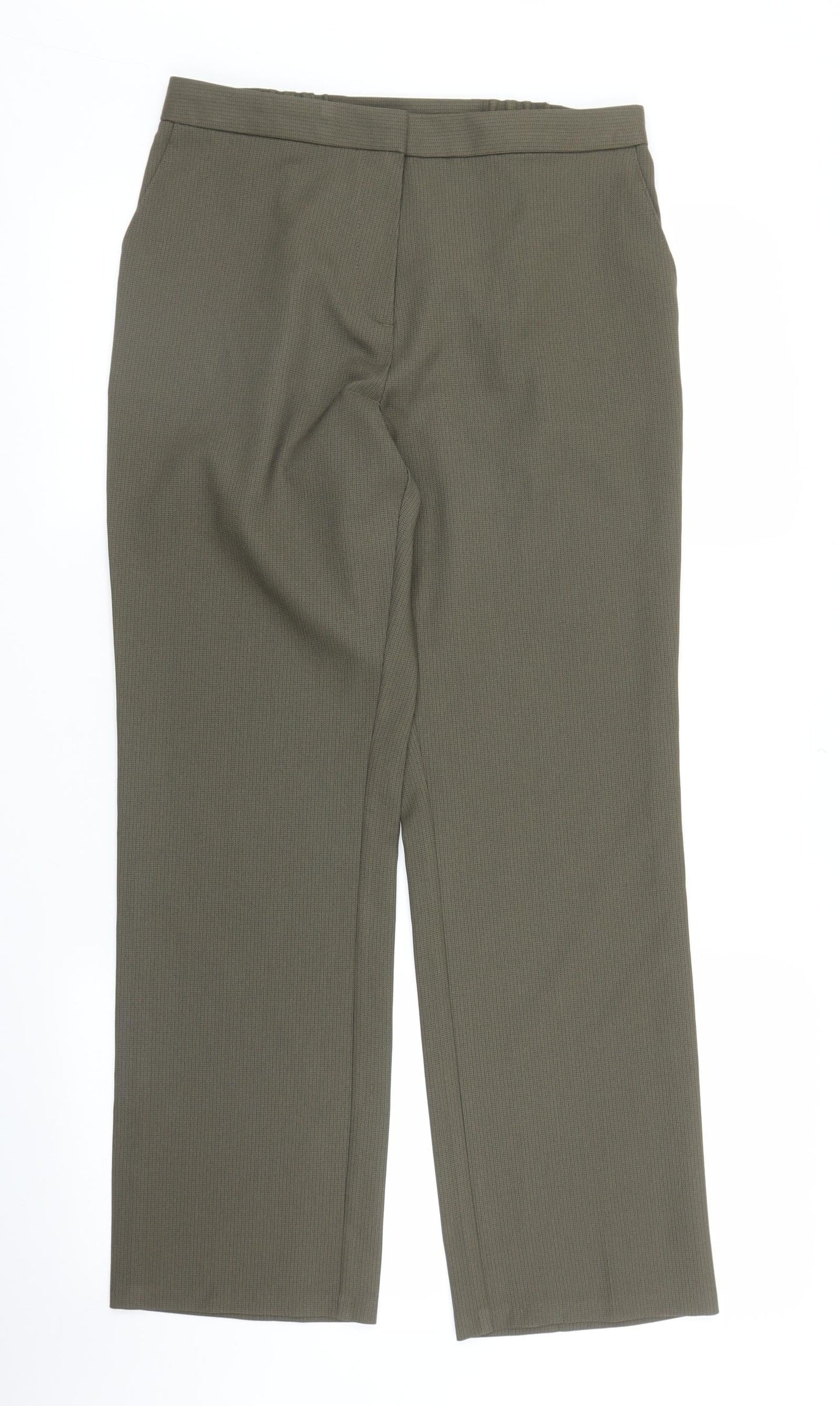 M&S Womens Green   Trousers  Size 10 L26 in