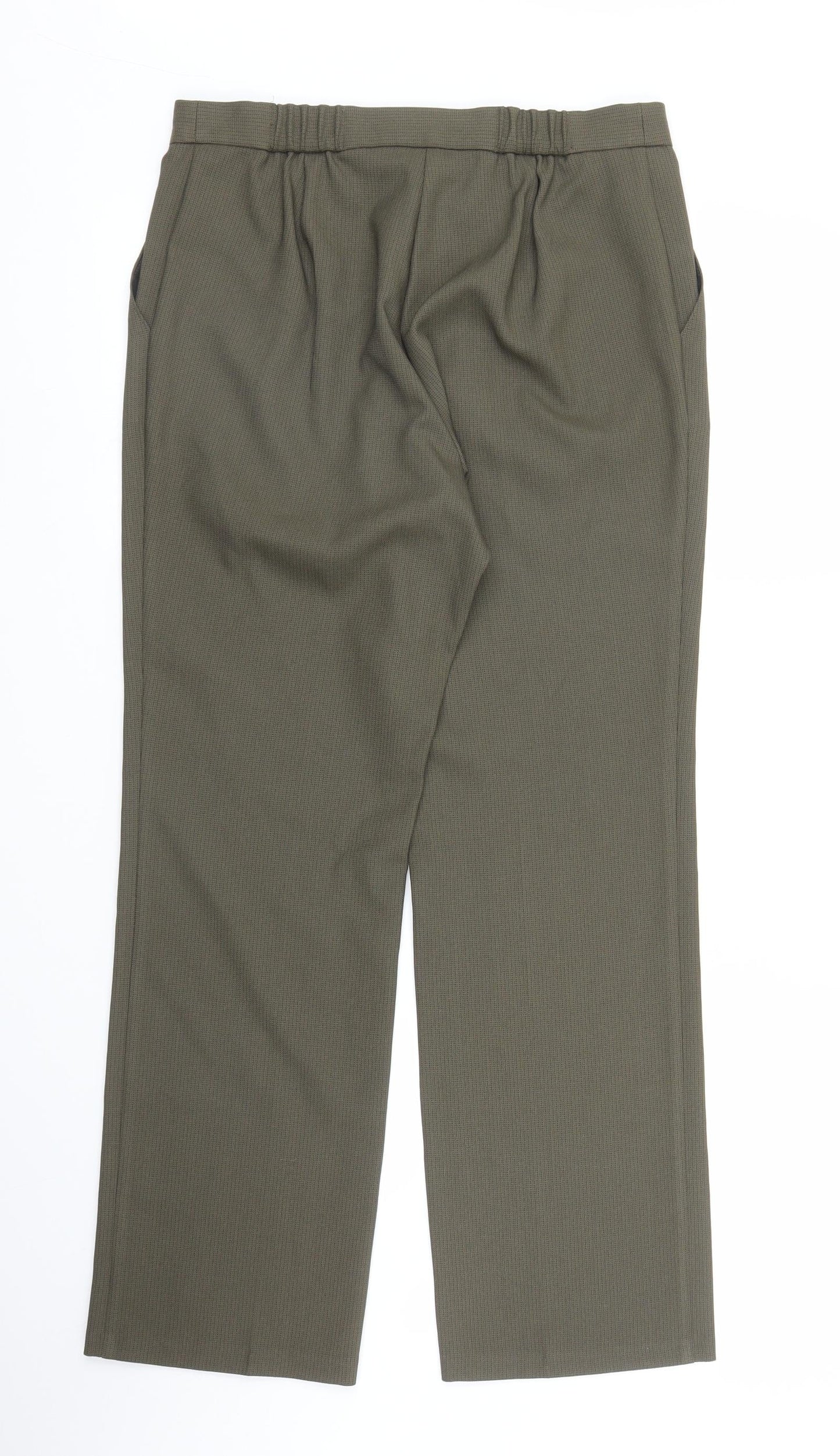 M&S Womens Green   Trousers  Size 10 L26 in