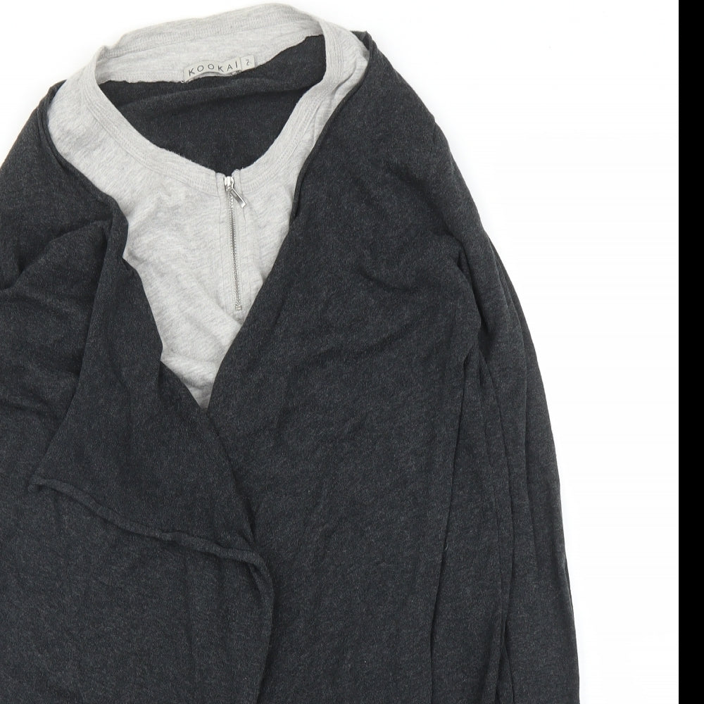 Kookai Womens Grey   Cardigan Jumper Size M