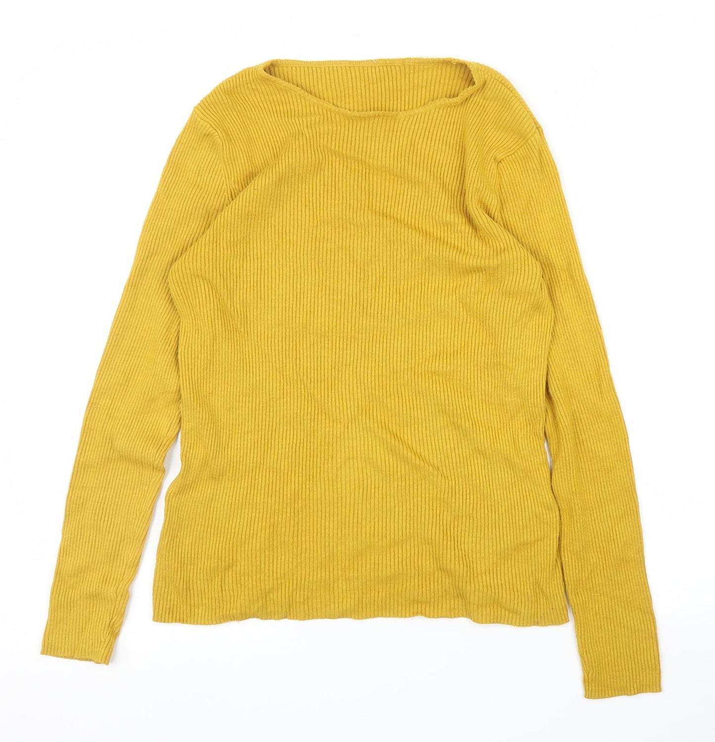 M&S Womens Yellow   Pullover Jumper Size 12