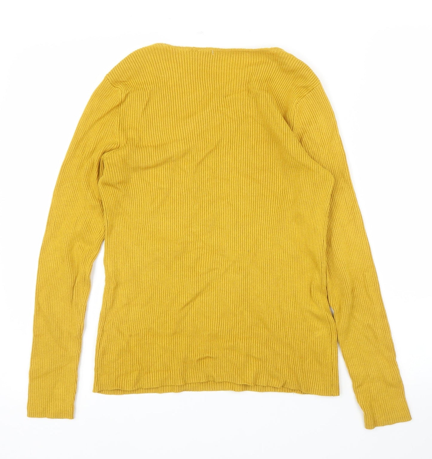 M&S Womens Yellow   Pullover Jumper Size 12