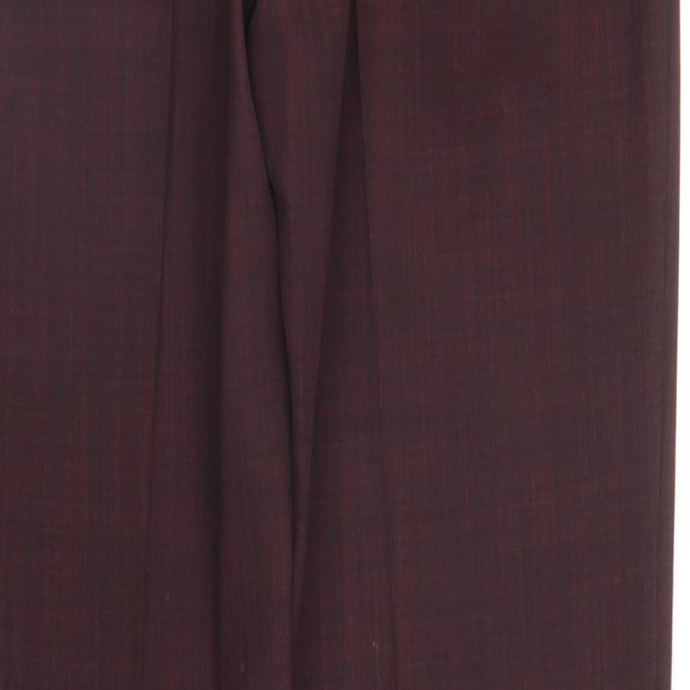 M&S Womens Purple   Trousers  Size 8 L29 in