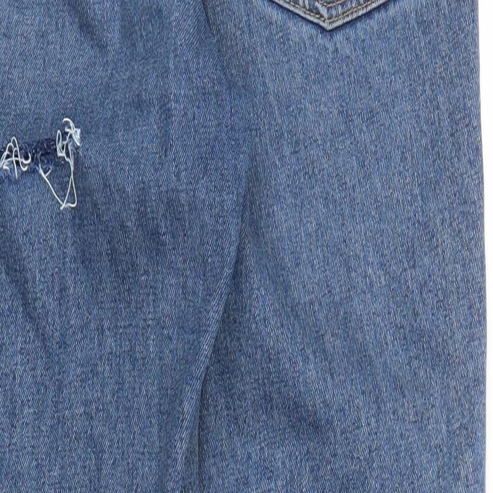 Topshop Womens Blue  Denim Mom Jeans Size M L28 in