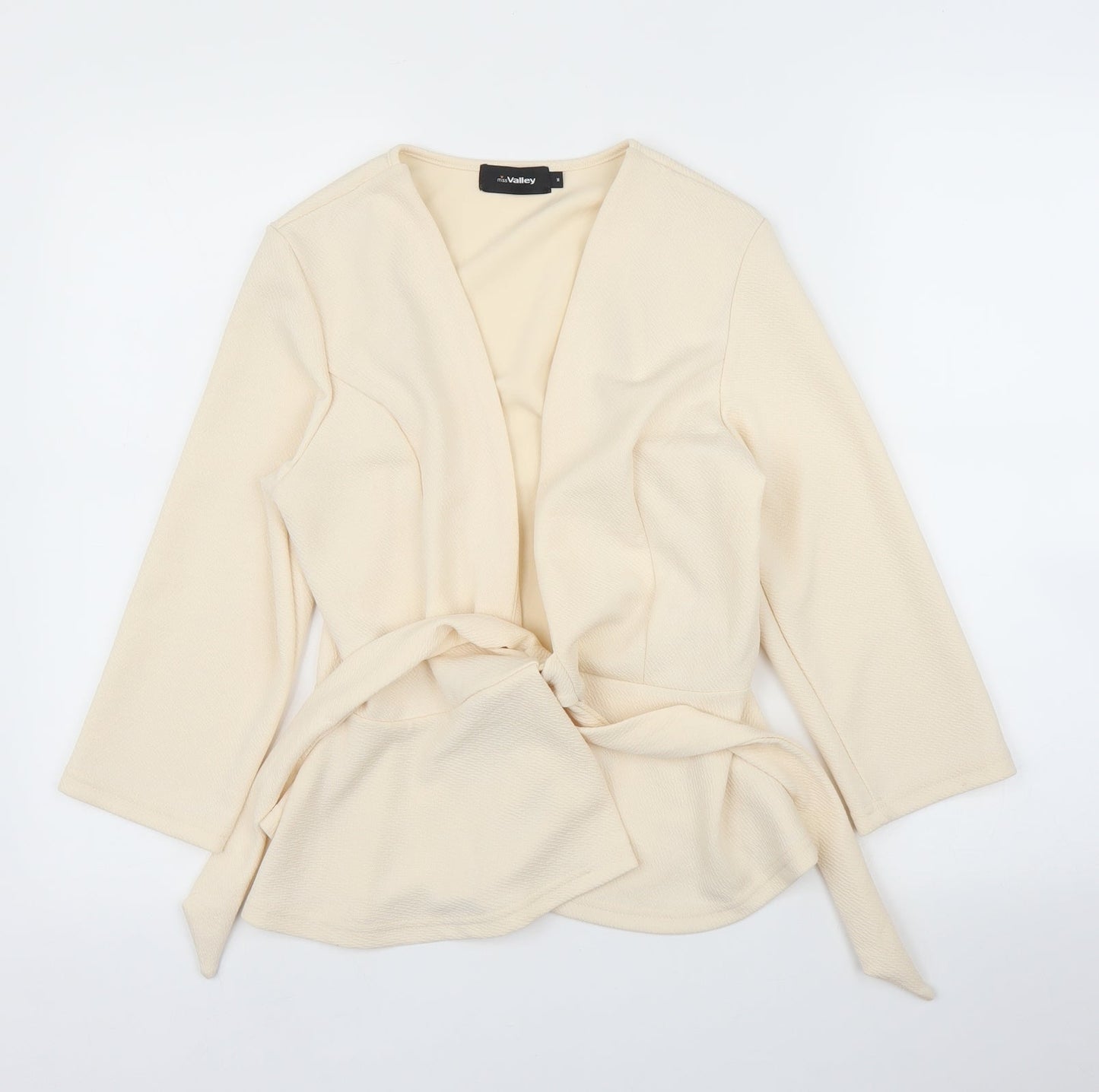 Miss Valley Womens Pink   Wrap Blouse Size M