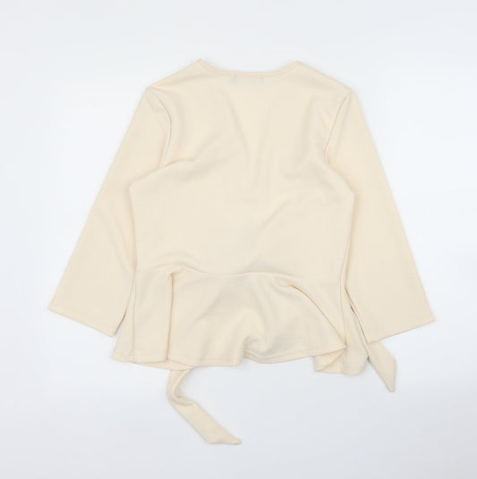 Miss Valley Womens Pink   Wrap Blouse Size M