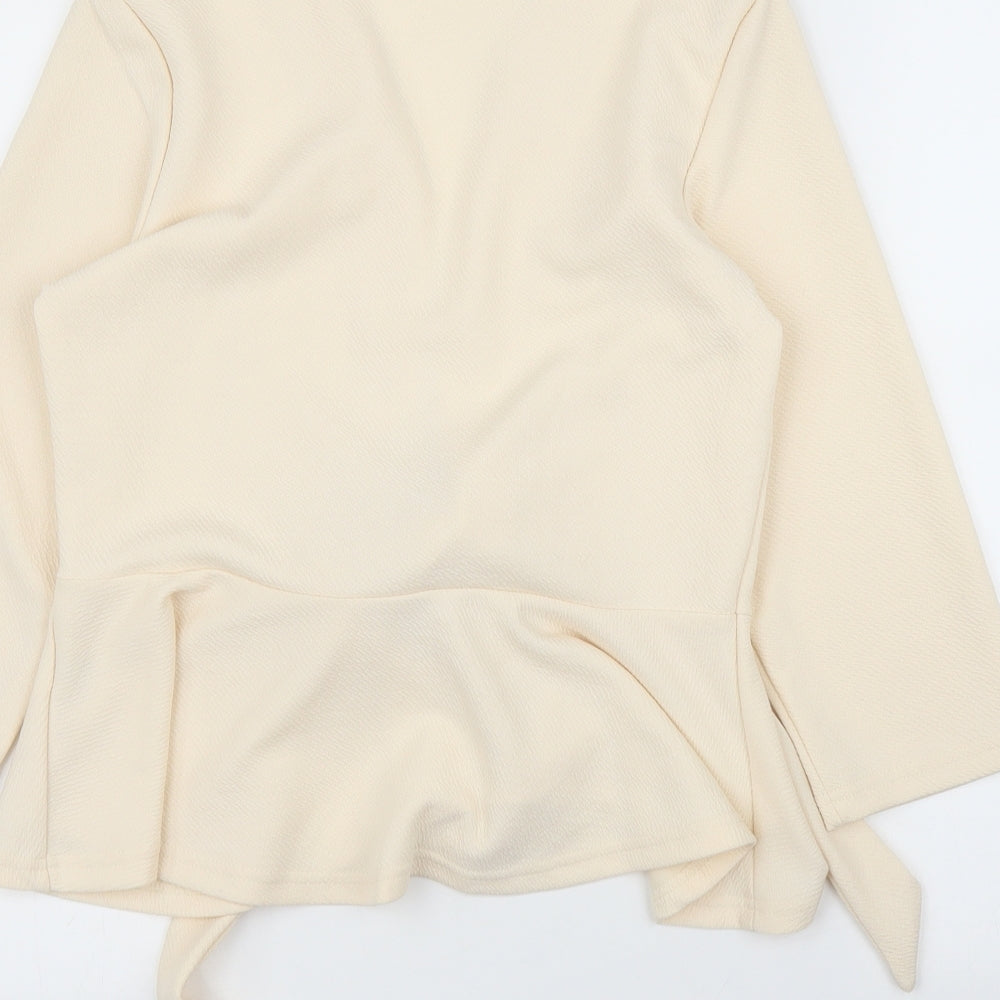 Miss Valley Womens Pink   Wrap Blouse Size M