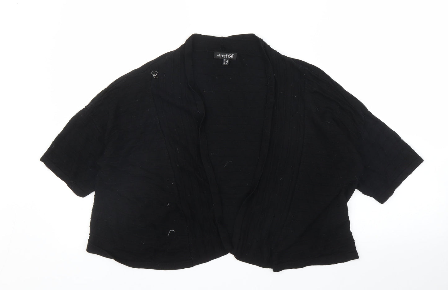 Marble Womens Black   Cardigan Jumper Size 14