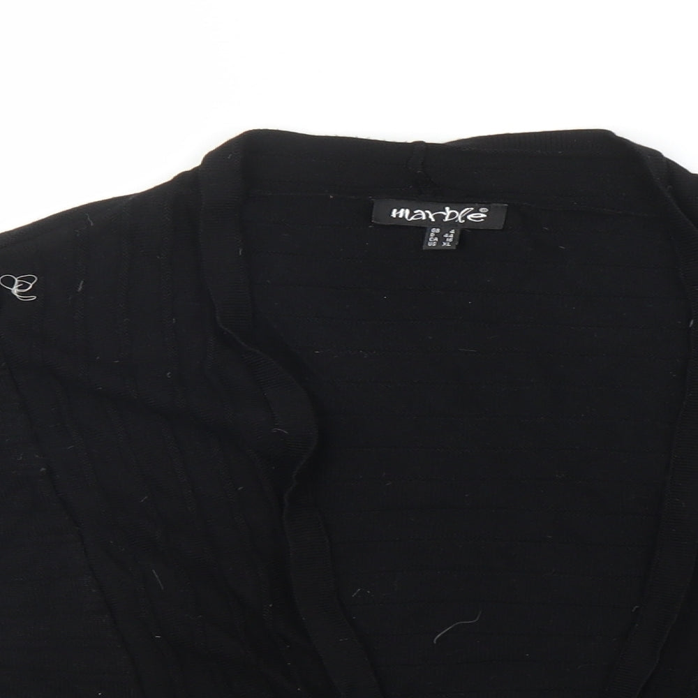Marble Womens Black   Cardigan Jumper Size 14