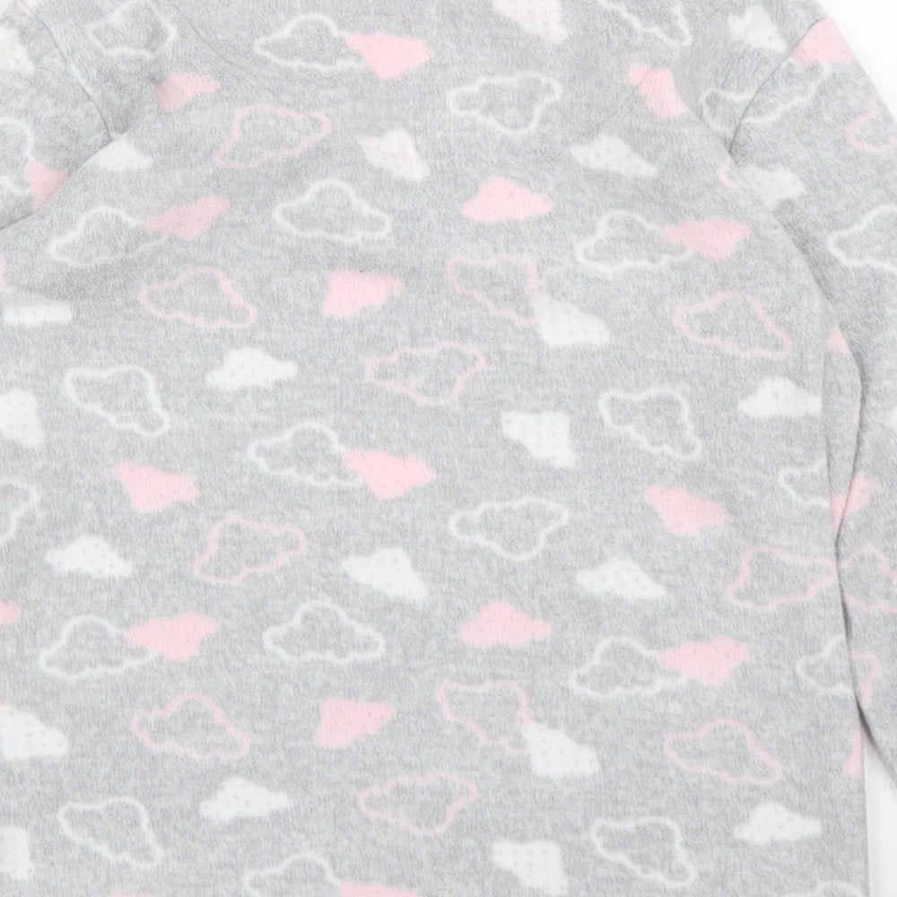 Primark Girls Grey  Fleece Pullover Jumper Size 7 Years  - PJ top