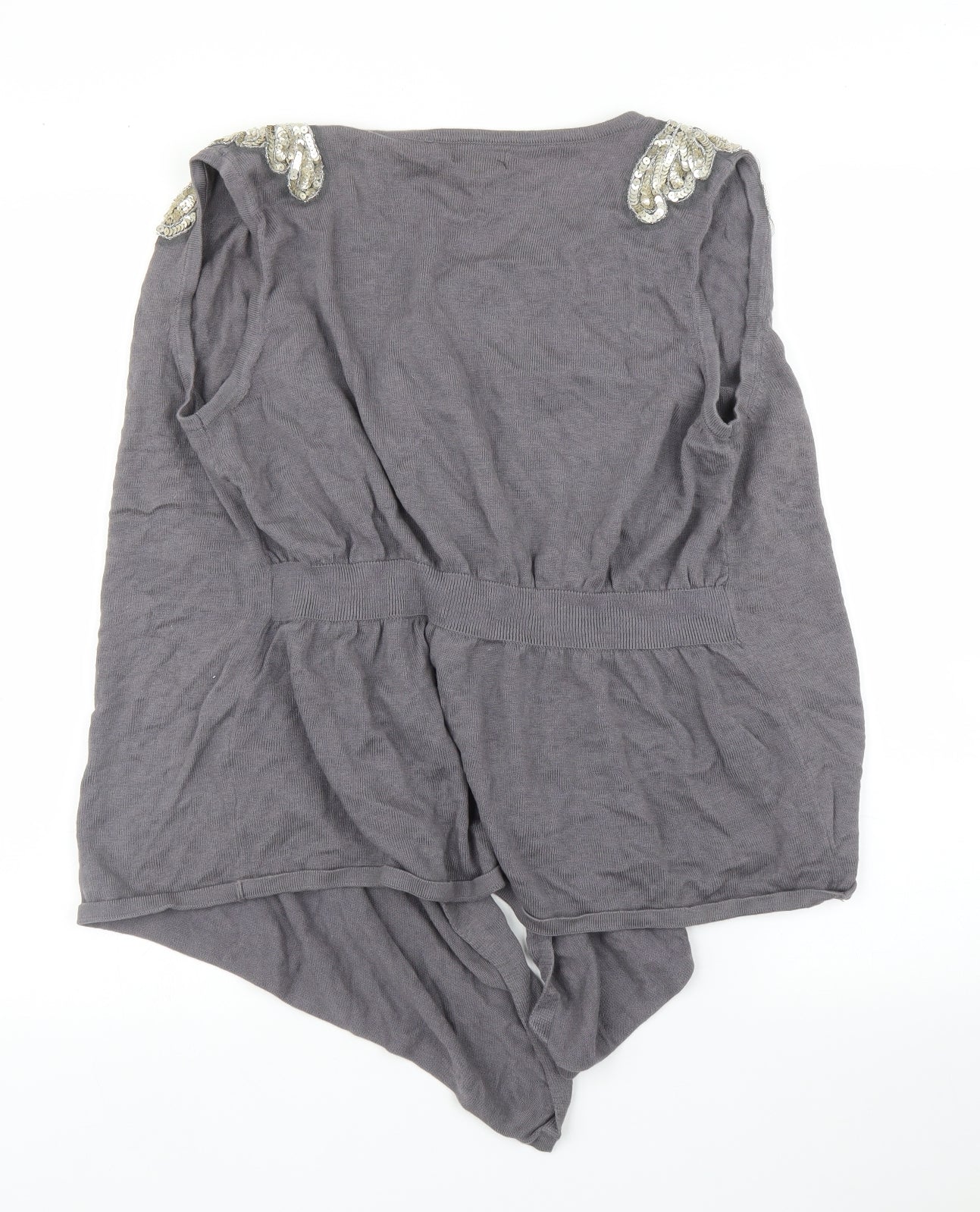 Papaya Womens Grey   Cardigan Jumper Size 14