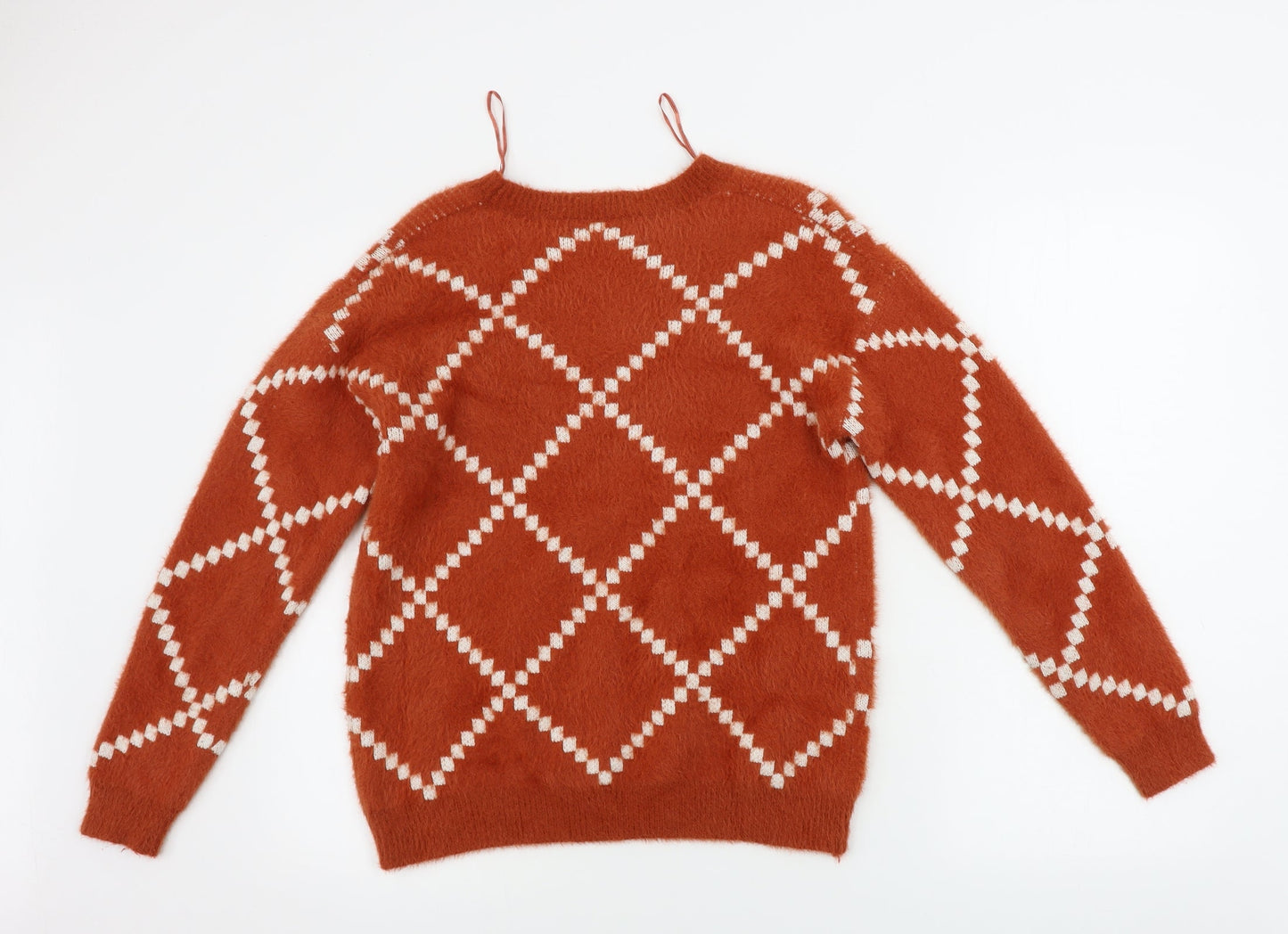Matalan  Womens Brown Geometric  Pullover Jumper Size M